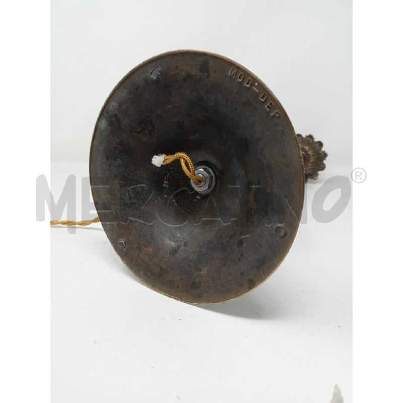 BASE LAMPADA BRONZO FOGLIE RILIEVO | Mercatino dell'Usato Roma re di roma 2