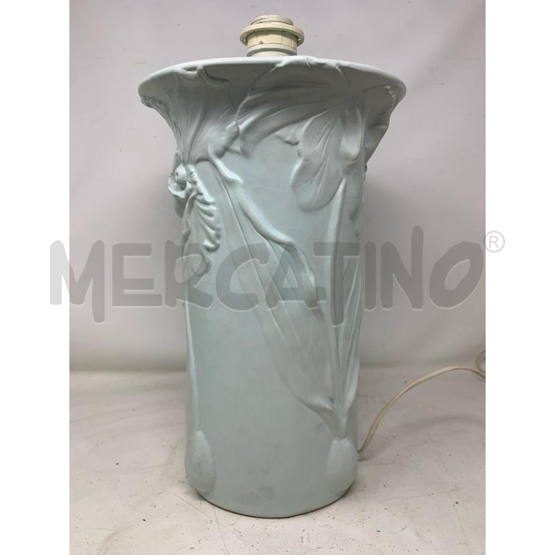 BASE LAMPADA CERAMICA STILE LIBERTY FIORI RIL | Mercatino dell'Usato Roma re di roma 1