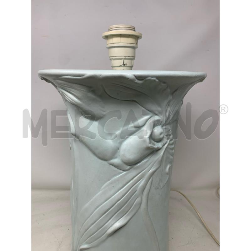 BASE LAMPADA CERAMICA STILE LIBERTY FIORI RIL | Mercatino dell'Usato Roma re di roma 2
