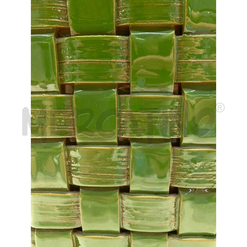 BASE LAMPADA CERAMICA VERDE EFF IMPTRECCIATO | Mercatino dell'Usato Roma re di roma 4