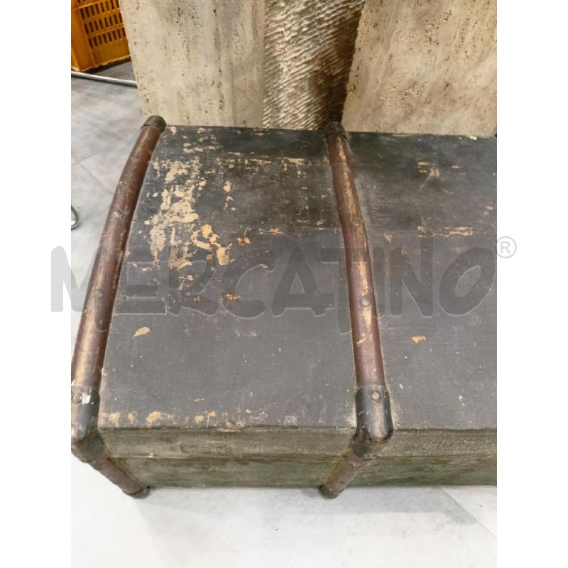 BAULE LEGN SCURO COSTOLATO FOSERATO | Mercatino dell'Usato Roma re di roma 2