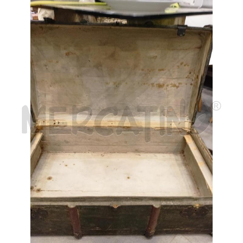 BAULE LEGN SCURO COSTOLATO FOSERATO | Mercatino dell'Usato Roma re di roma 3