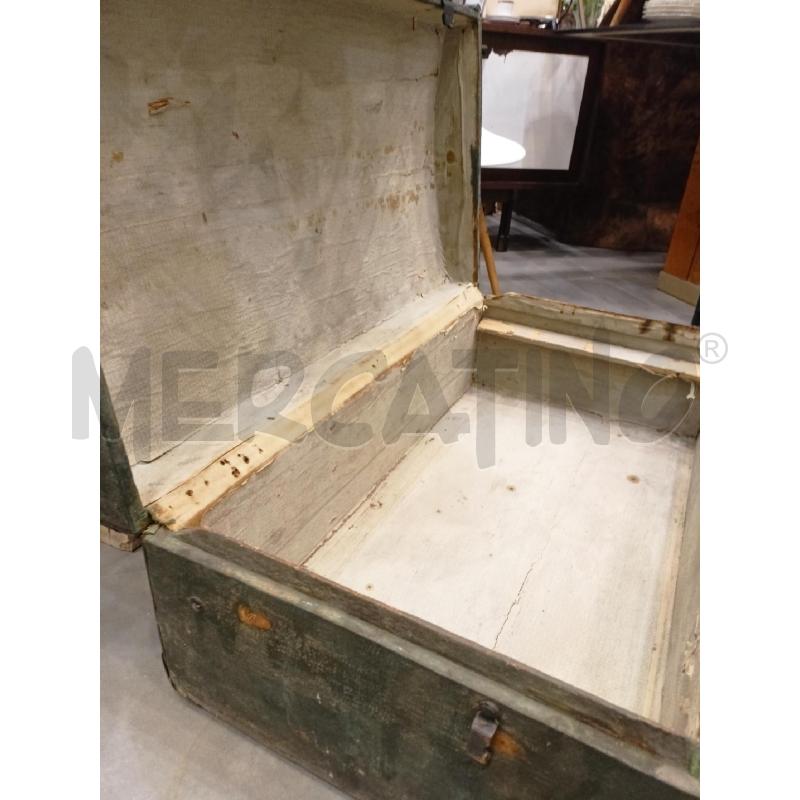 BAULE LEGN SCURO COSTOLATO FOSERATO | Mercatino dell'Usato Roma re di roma 4