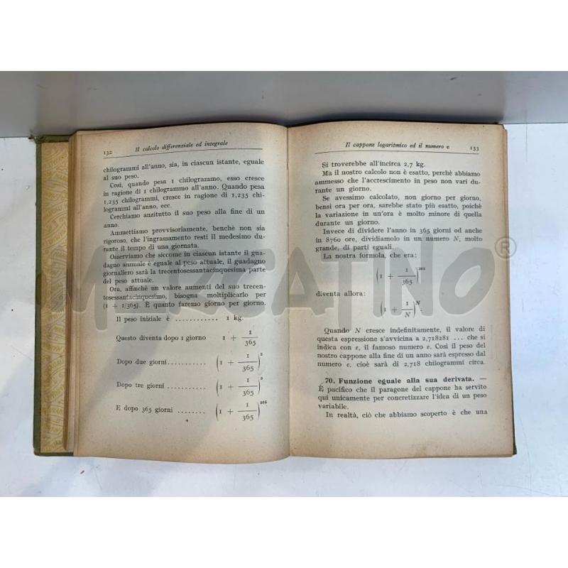 BESSIERE CALCOLO DIFFERENZIALE INTEGRALE 1946 MANUALE HOEPLI | Mercatino dell'Usato Roma re di roma 5