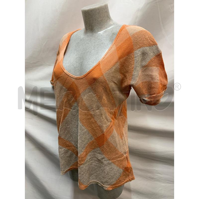 BLUSA BURBERRY BRIT BEIGE ARANCIO SCACCHI | Mercatino dell'Usato Roma re di roma 2