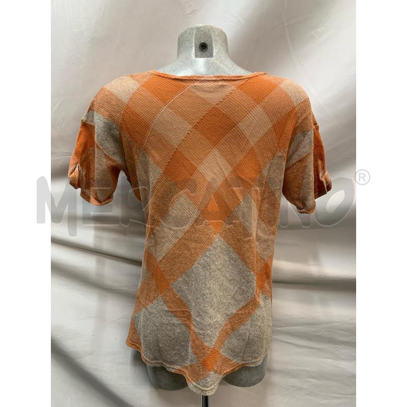BLUSA BURBERRY BRIT BEIGE ARANCIO SCACCHI | Mercatino dell'Usato Roma re di roma 3