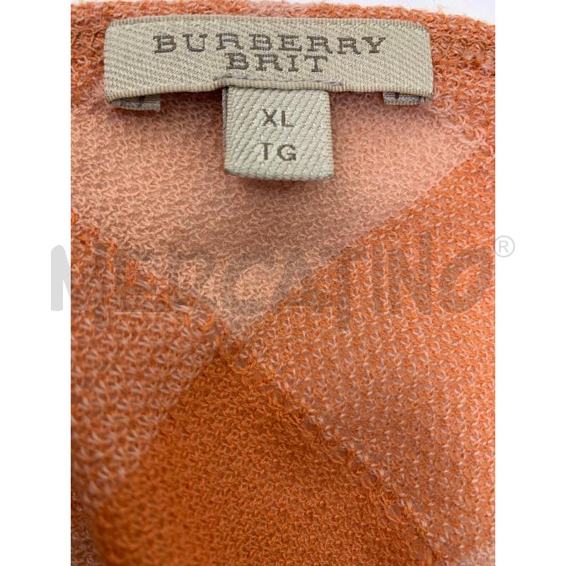 BLUSA BURBERRY BRIT BEIGE ARANCIO SCACCHI | Mercatino dell'Usato Roma re di roma 5
