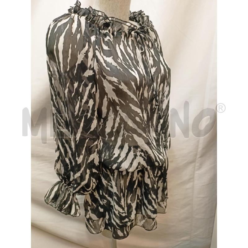 BLUSA DONNA ARIA COVE  ZEBRA BIANCO NERO | Mercatino dell'Usato Roma re di roma 2