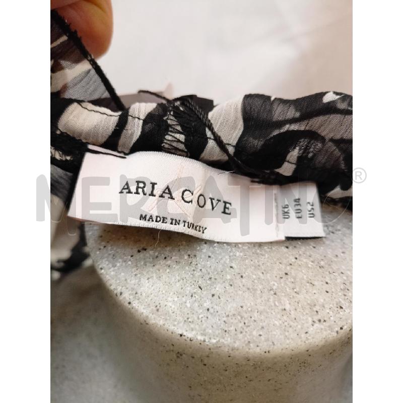 BLUSA DONNA ARIA COVE  ZEBRA BIANCO NERO | Mercatino dell'Usato Roma re di roma 5