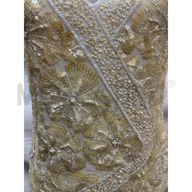 BLUSA DONNA LUISA SPAGNOLI TULLE PANNA PAILLETTE FIORI | Mercatino dell'Usato Roma re di roma 4