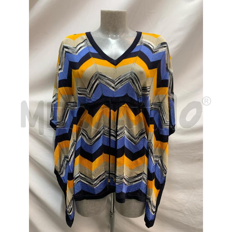 BLUSA DONNA MICHAEL KORS CERULEO GIALLO BEIG ZIG ZAG | Mercatino dell'Usato Roma re di roma 1