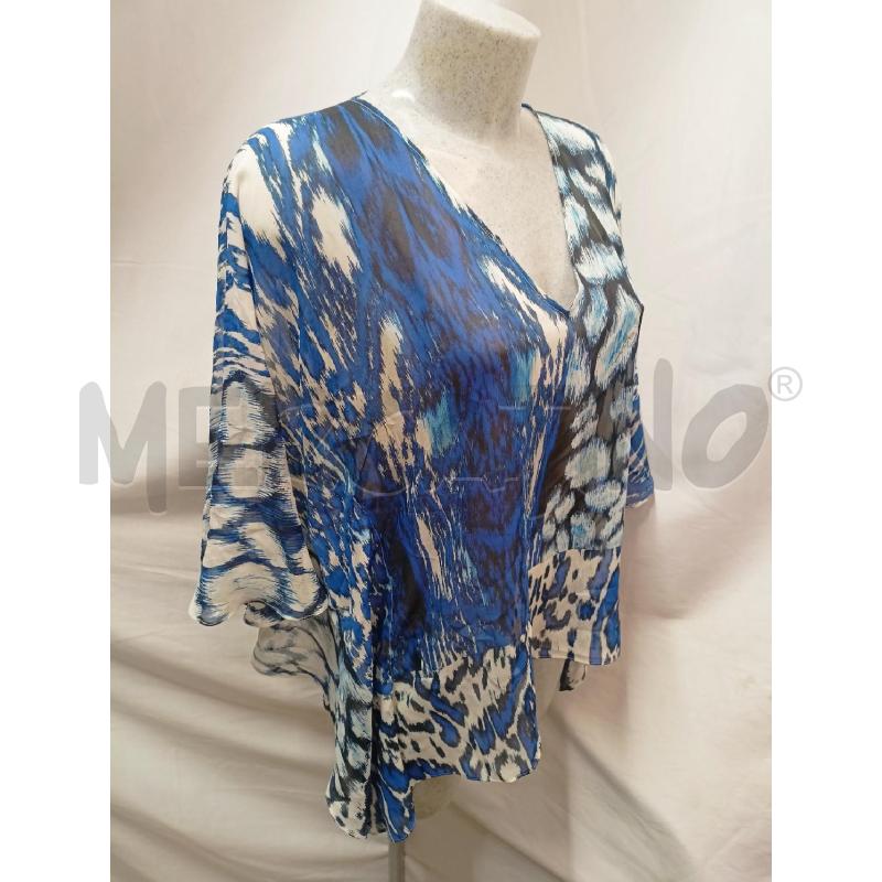 BLUSA DONNA ROBERTO CAVALLI AZZURR FANTASIA | Mercatino dell'Usato Roma re di roma 2