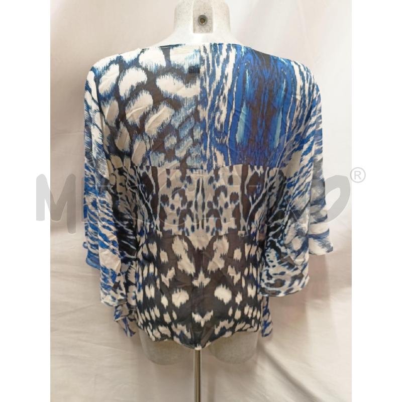 BLUSA DONNA ROBERTO CAVALLI AZZURR FANTASIA | Mercatino dell'Usato Roma re di roma 3