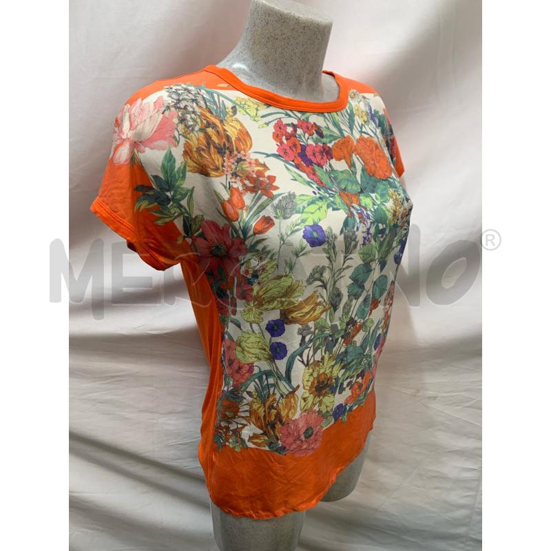 BLUSA MONCLER ARANCIO FIORI COLORATI | Mercatino dell'Usato Roma re di roma 2