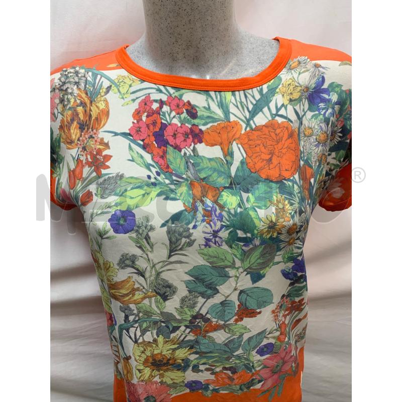 BLUSA MONCLER ARANCIO FIORI COLORATI | Mercatino dell'Usato Roma re di roma 4