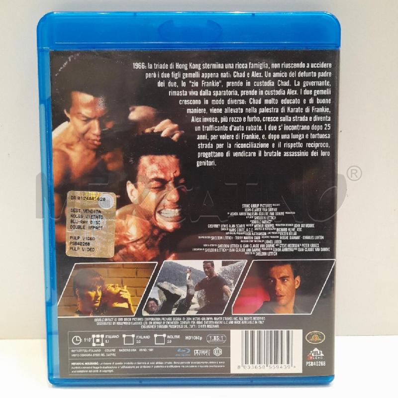 BLU RAY DOUBLE IMPACT VENDETTA FINALE JEAN-CLAUDE VAN DAMME RARO FUORI CATALOGO | Mercatino dell'Usato Roma re di roma 3