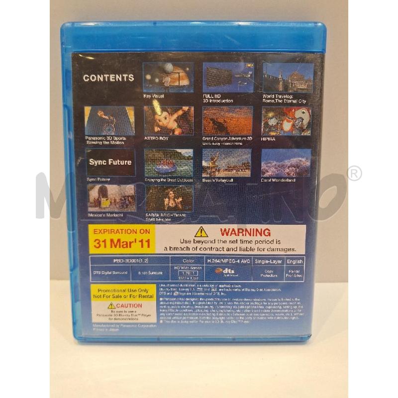 BLU RAY PANASONIC 3D DEMONSTRATION DISC  | Mercatino dell'Usato Roma re di roma 3