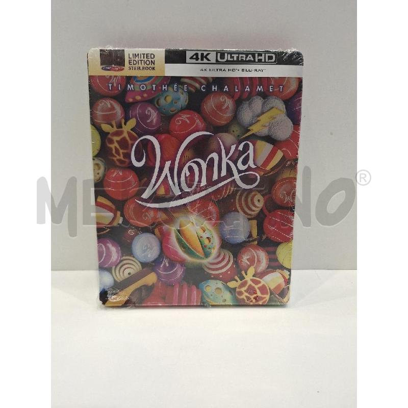 BLU RAY WONKA STEELBOOK 4K UHD NUOVO SIGILLATO | Mercatino dell'Usato Roma re di roma 1