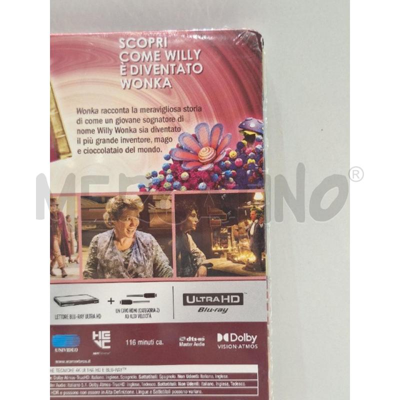 BLU RAY WONKA STEELBOOK 4K UHD NUOVO SIGILLATO | Mercatino dell'Usato Roma re di roma 5
