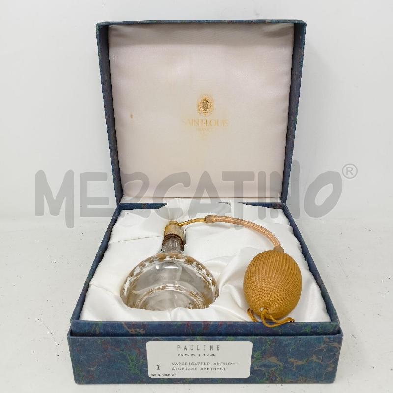 BOCCETTA PROFUMO CRISTALLO SAINT LOUIS DEC DORATO PAULINE | Mercatino dell'Usato Roma re di roma 1