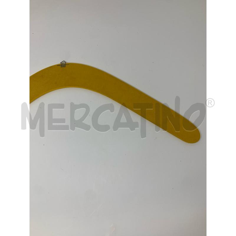 BOOMERANG LEGNO GIALLO DA APPENDERE  | Mercatino dell'Usato Roma re di roma 5