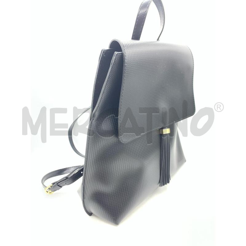 BORSA / ZAINO GIANNI CHIARINI GUM NERO  | Mercatino dell'Usato Roma re di roma 2
