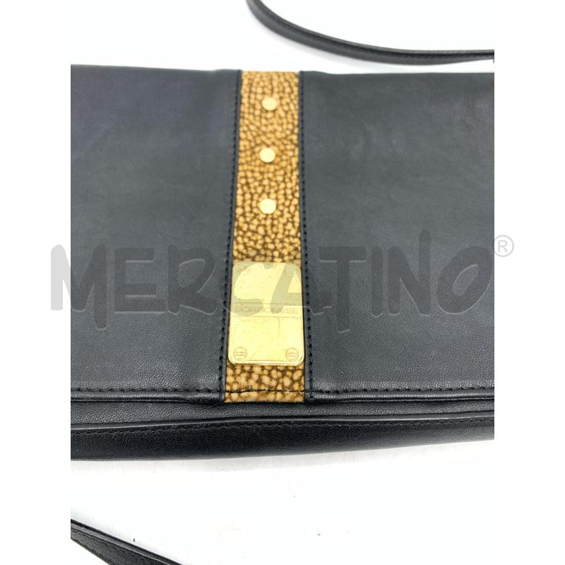 BORSA BORBONESE NERA BORDO ANIMALIER LEATH | Mercatino dell'Usato Roma re di roma 5