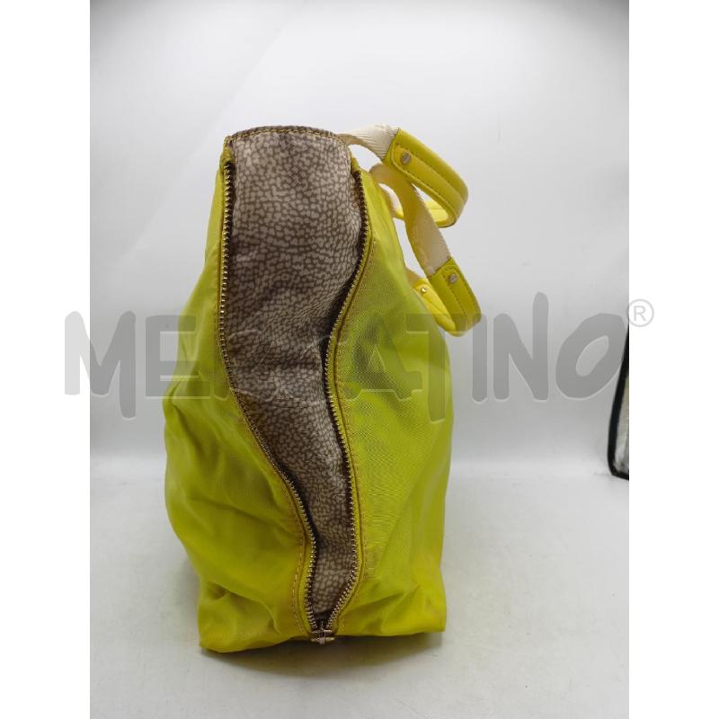 BORSA DONNA BORBONESE GIALLO TESSUTO  | Mercatino dell'Usato Roma re di roma 2