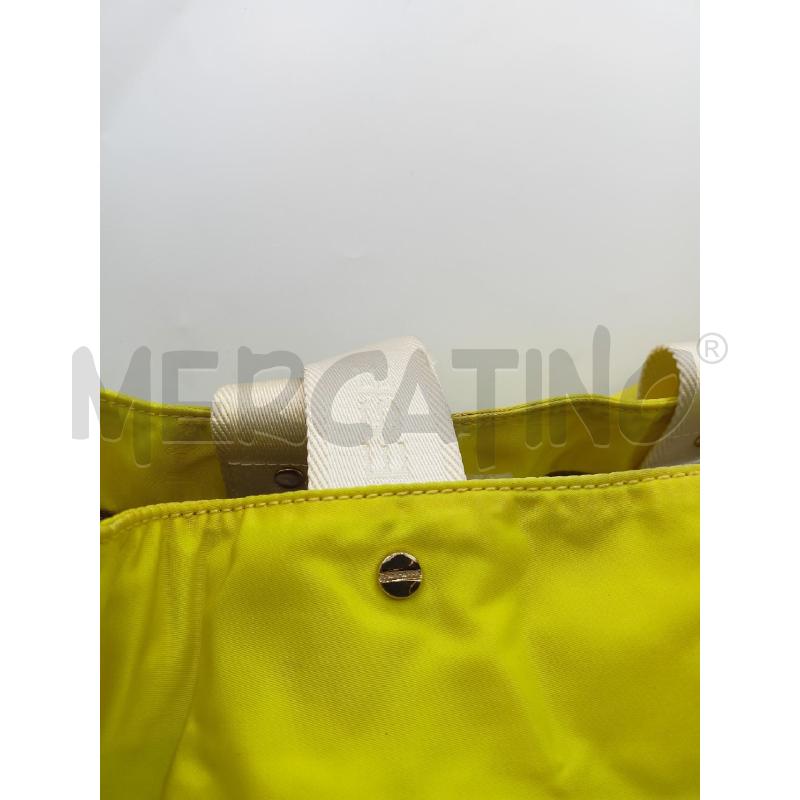 BORSA DONNA BORBONESE GIALLO TESSUTO  | Mercatino dell'Usato Roma re di roma 3