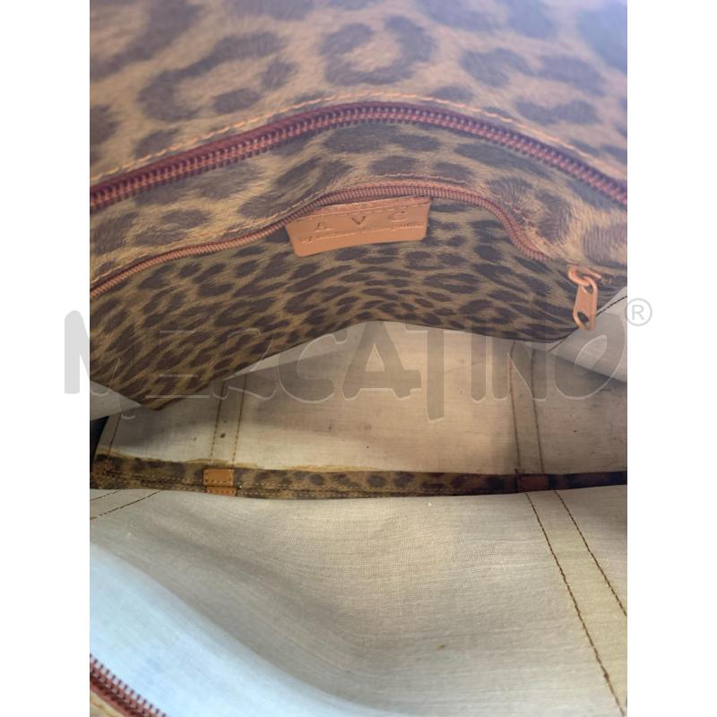 BORSA DONNA CAMPANILE ANIMALIER | Mercatino dell'Usato Roma re di roma 5