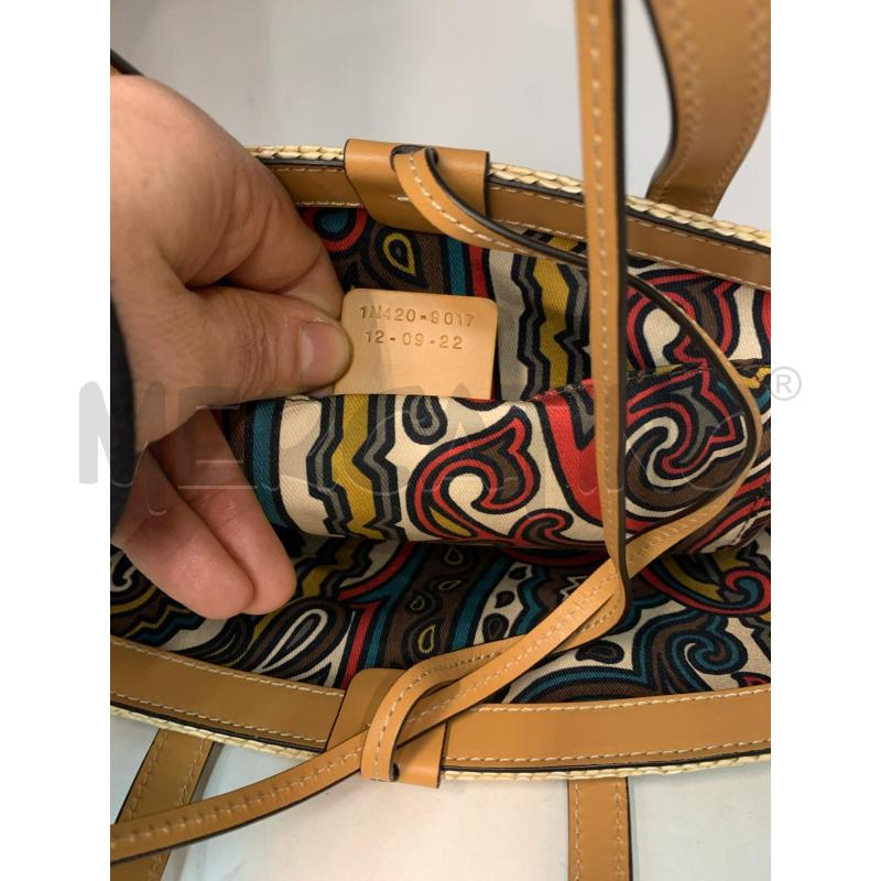 BORSA DONNA ETRO PAGLIA  | Mercatino dell'Usato Roma re di roma 5