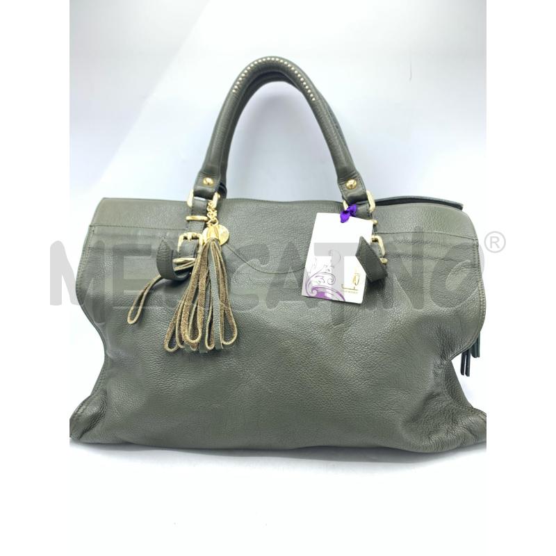 BORSA DONNA FARENELLA PELLE VERDE | Mercatino dell'Usato Roma re di roma 1
