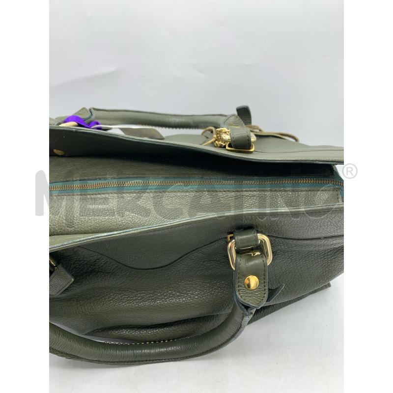 BORSA DONNA FARENELLA PELLE VERDE | Mercatino dell'Usato Roma re di roma 4