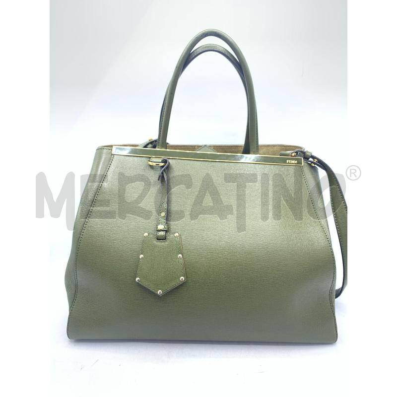 BORSA DONNA FENDI 2JOURS VERDE | Mercatino dell'Usato Roma re di roma 1