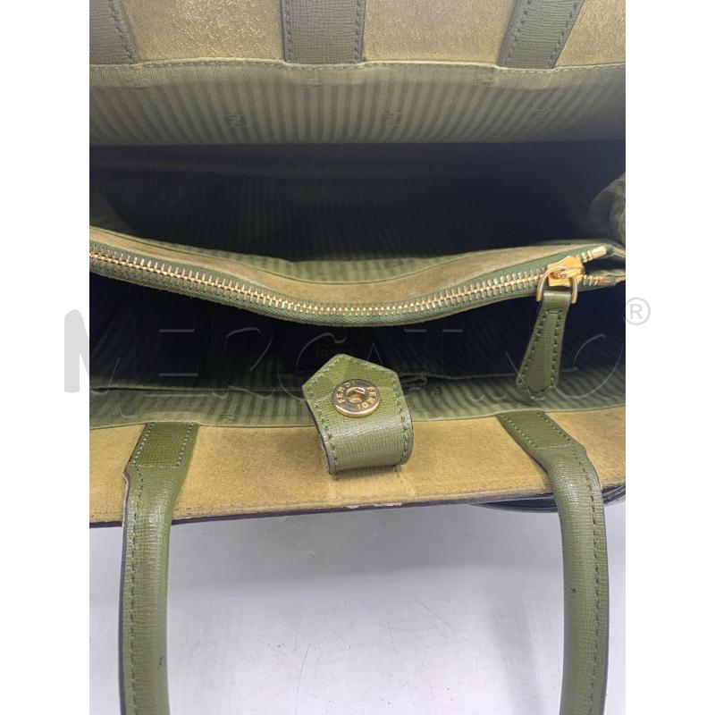 BORSA DONNA FENDI 2JOURS VERDE | Mercatino dell'Usato Roma re di roma 5