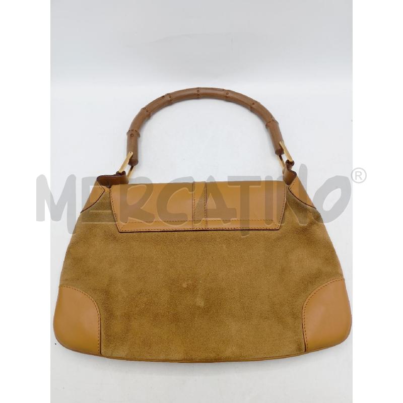 BORSA DONNA JACKIE BAMBOO IN SCAMOSCIATO BEIGE | Mercatino dell'Usato Roma re di roma 2