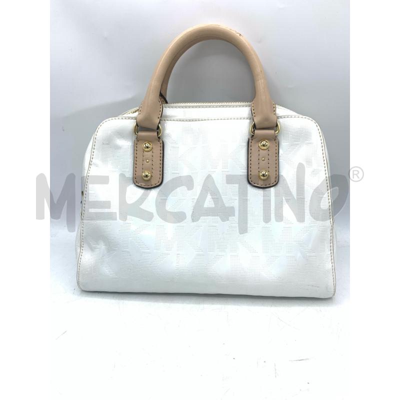 BORSA DONNA MICHEAL KORS BIANCO LOG | Mercatino dell'Usato Roma re di roma 1
