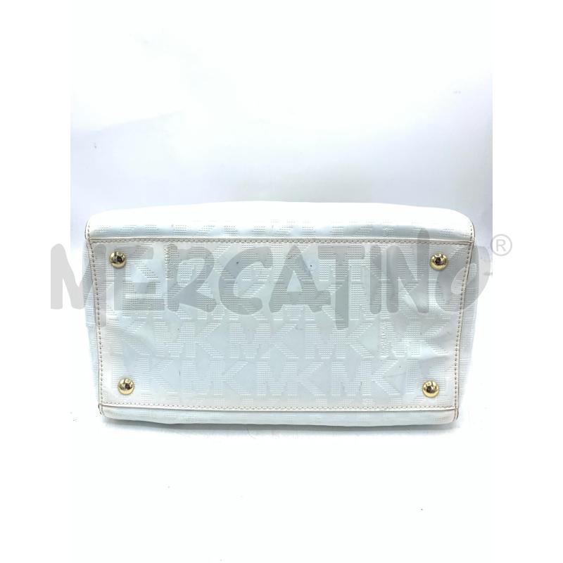 BORSA DONNA MICHEAL KORS BIANCO LOG | Mercatino dell'Usato Roma re di roma 4
