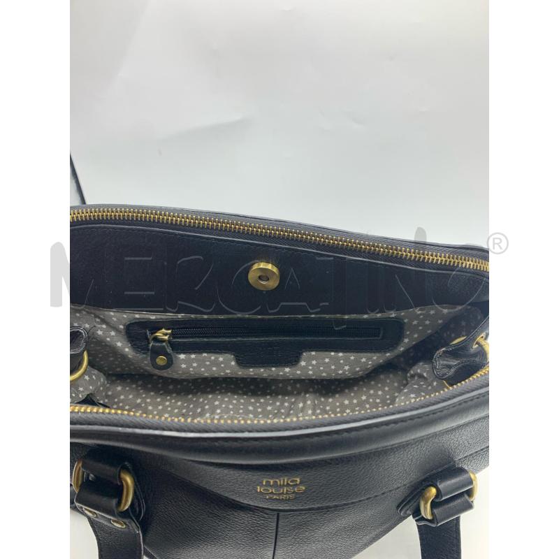 BORSA DONNA MILA LOUISE VERA PELLE NERO | Mercatino dell'Usato Roma re di roma 4