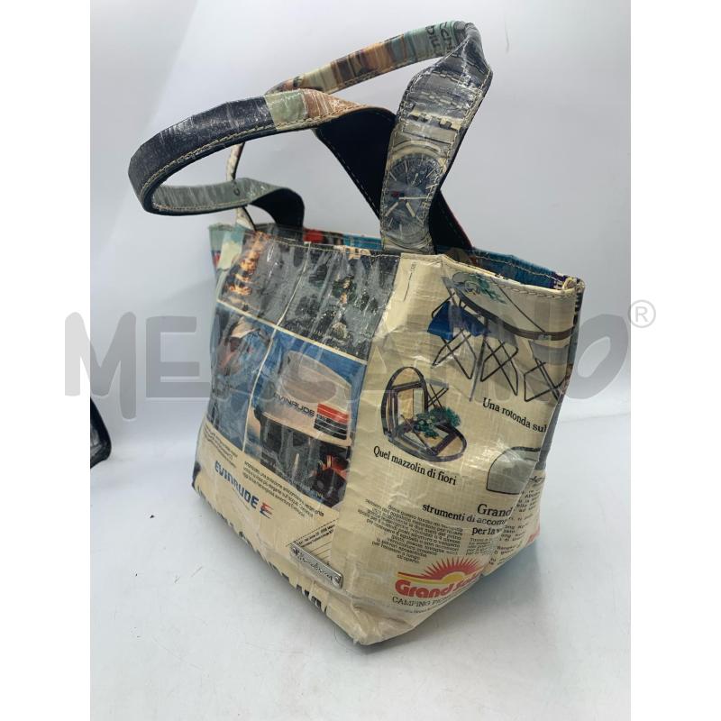 BORSA DONNA MOMABOMA GIORNALI | Mercatino dell'Usato Roma re di roma 3