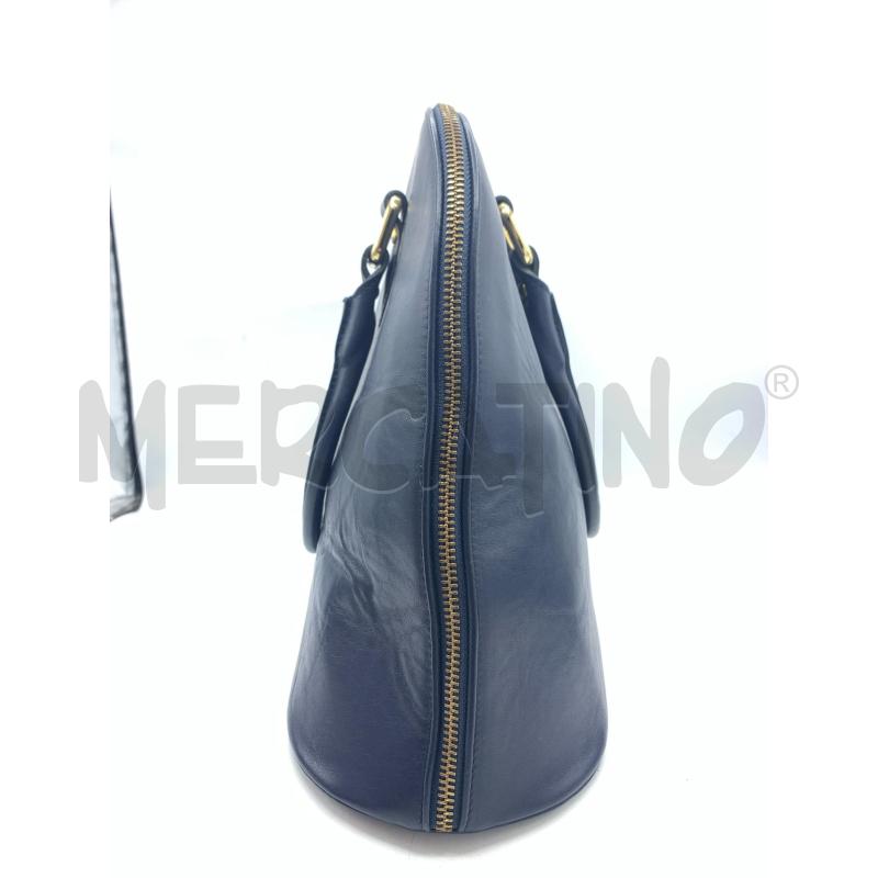 BORSA DONNA PAOLO FOGLIA PELLE BLU | Mercatino dell'Usato Roma re di roma 2