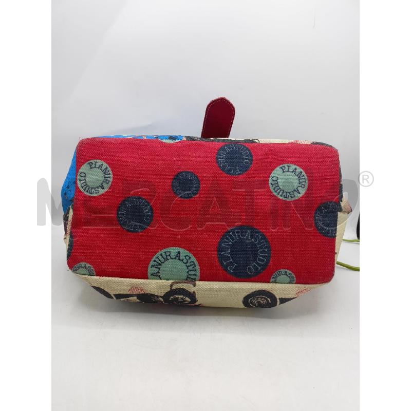 BORSA DONNA PIANURA STUDIO VERDE ROSS STAMPA BEIGE MOTO | Mercatino dell'Usato Roma re di roma 4