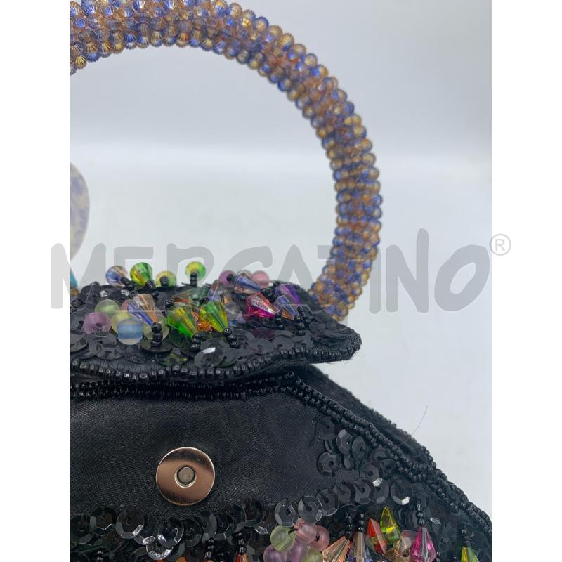 BORSA DONNA PICCOLA RICAMO PERLINE  | Mercatino dell'Usato Roma re di roma 3