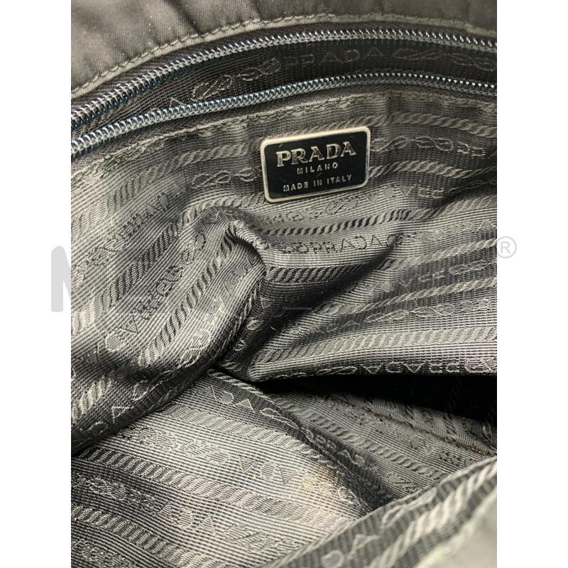 BORSA DONNA PRADA NERO MANICI PLASTICA | Mercatino dell'Usato Roma re di roma 4