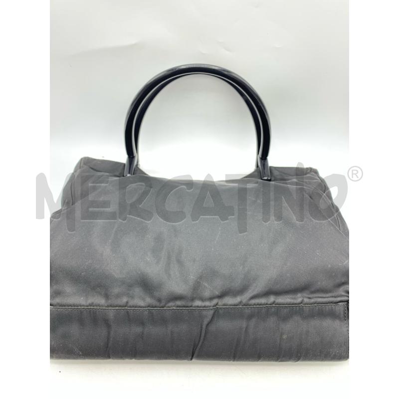 BORSA DONNA PRADA NERO MANICI PLASTICA | Mercatino dell'Usato Roma re di roma 5