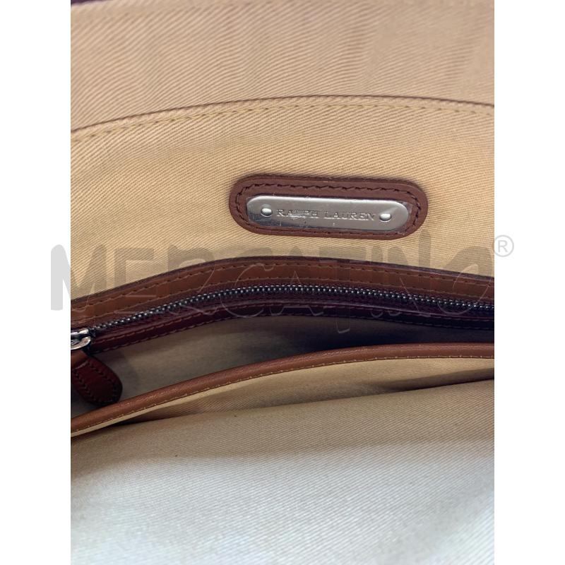 BORSA DONNA RALPH LAUREN TELA BEIGE | Mercatino dell'Usato Roma re di roma 5