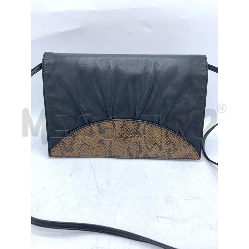 BORSA FENDI ROMA VINTAGE PELLE NERO STAMPA EFF SERPENTE ANNI 70 / 80  | Mercatino dell'Usato Roma re di roma 2