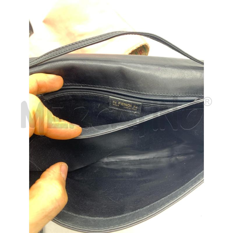 BORSA FENDI ROMA VINTAGE PELLE NERO STAMPA EFF SERPENTE ANNI 70 / 80  | Mercatino dell'Usato Roma re di roma 5