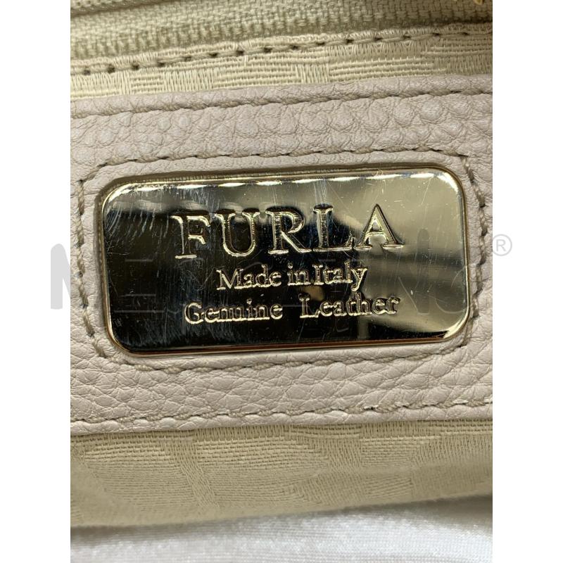 BORSA FURLA BEIGE PLACCHE DORAT | Mercatino dell'Usato Roma re di roma 5