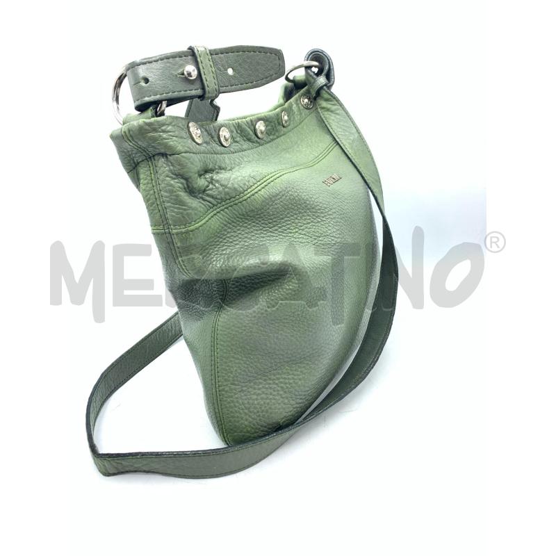 BORSA FURLA VERDE OLIVA BOTTONI | Mercatino dell'Usato Roma re di roma 2